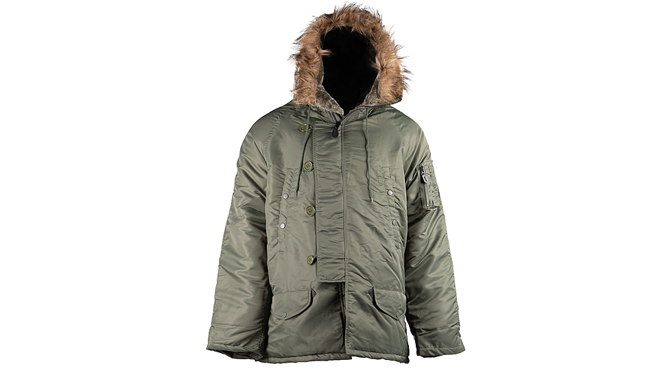 MIL-TEC N3B Parka - Men's, Olive Drab, 2XL, 10181201-906