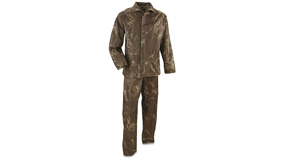 MIL-TEC Wet Weather Suit - Men's, Vegetato Woodland Camo, 4XL, 10625042-908