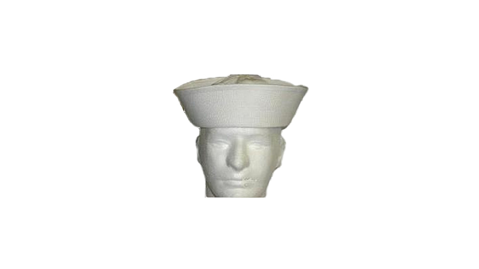 Military Surplus Usn Sailor Hat, White, 7.5, H461175