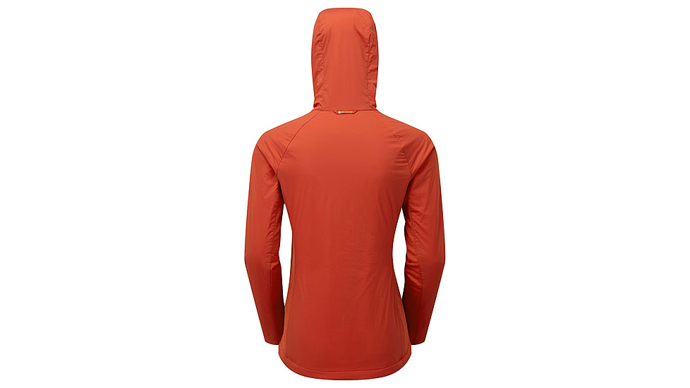 Montane Fireball Lite Hoodie - Womens, Saffron Red, Medium, FFILHSAFM15