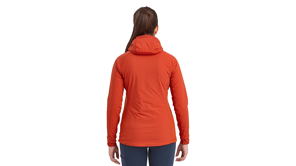 Montane Fireball Lite Hoodie - Womens, Saffron Red, Medium, FFILHSAFM15
