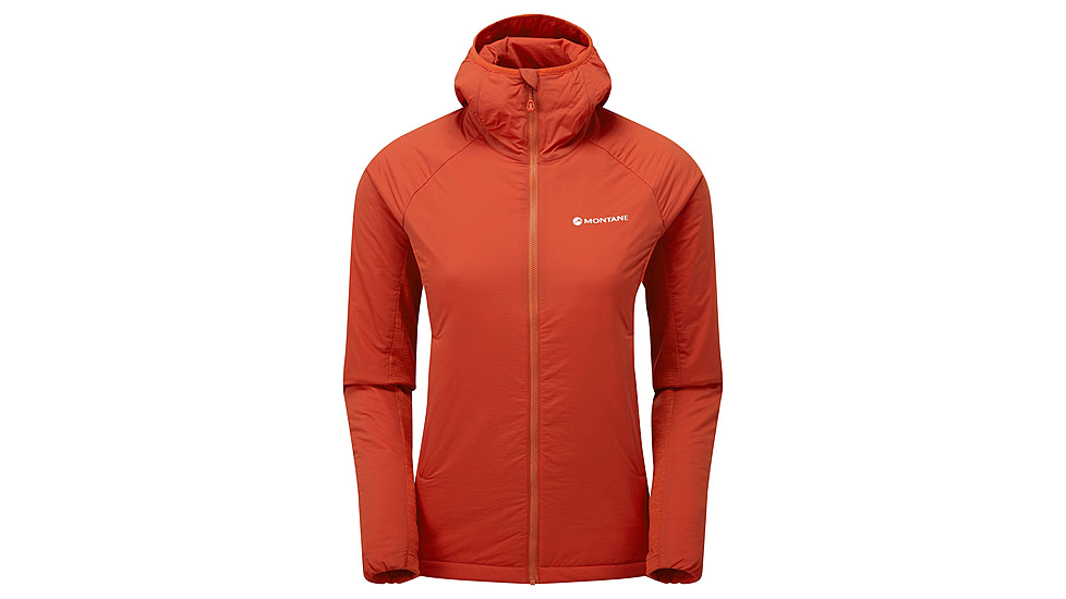 Montane Fireball Lite Hoodie - Womens, Saffron Red, Medium, FFILHSAFM15