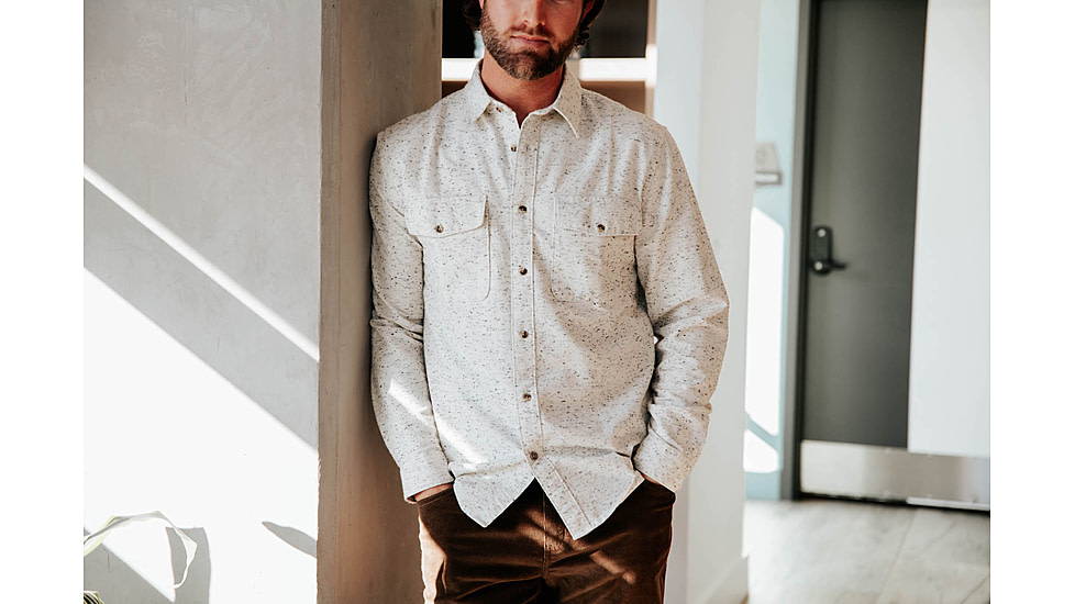 Mountain Khakis Everett Pocket Shirt Classic Fit - Mens, Parchment, XL, N45102PARCHMENTXL