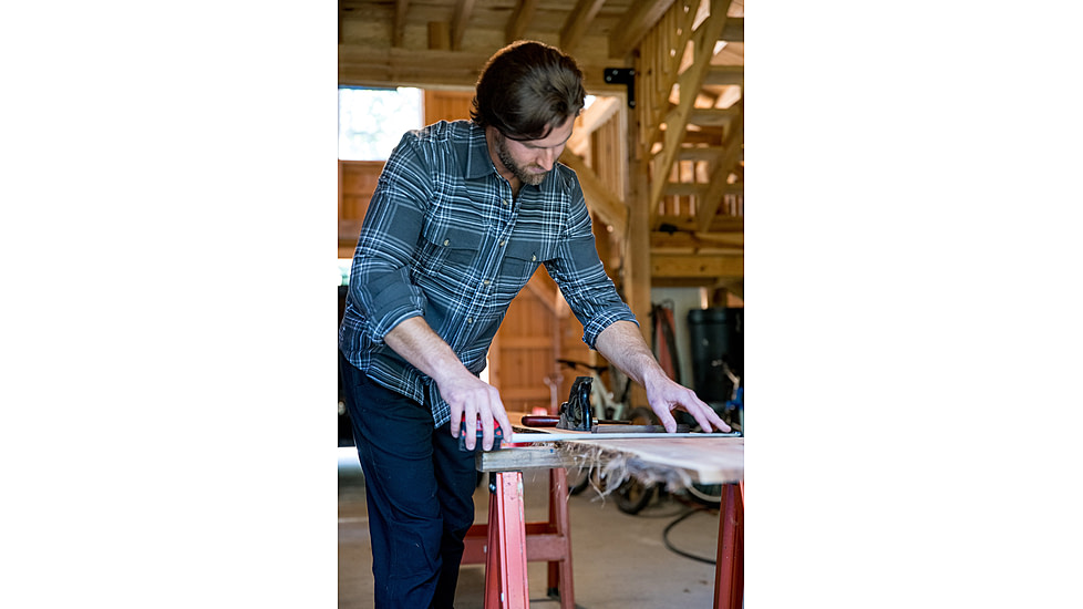 Mountain Khakis Noda Flannel Shirt Classic Fit - Mens, Parchment, M, N41102PARCHMENTM