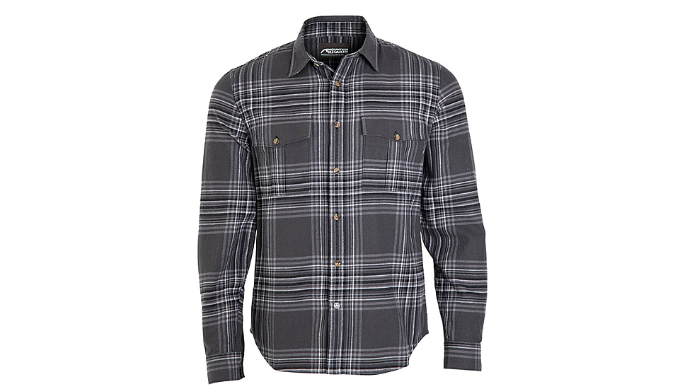 Mountain Khakis Noda Flannel Shirt Classic Fit - Mens, Black, M, N41001BLACKM