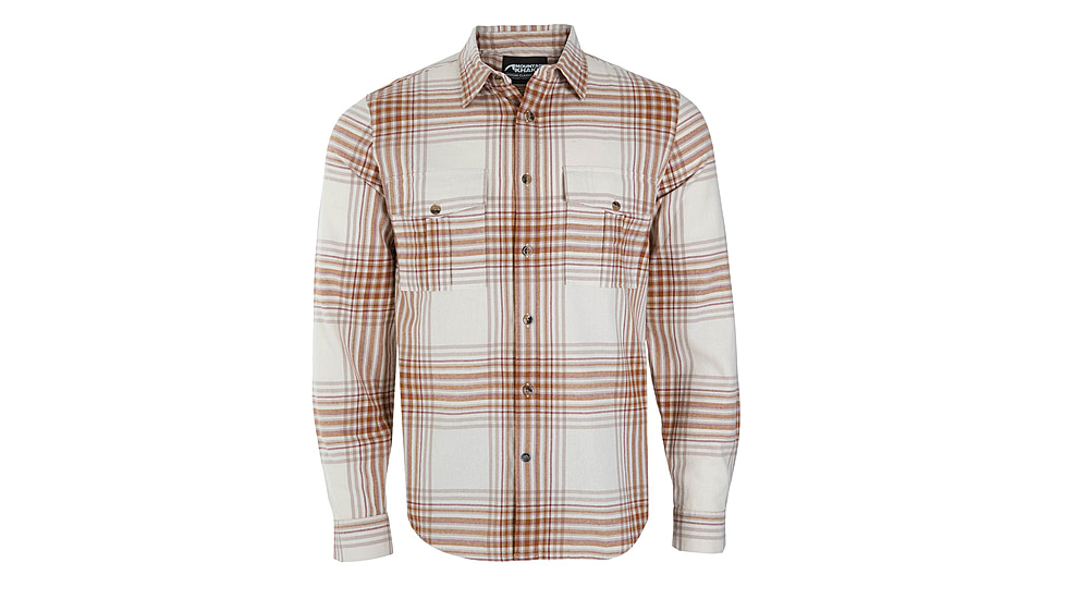Mountain Khakis Noda Flannel Shirt Classic Fit - Mens, Parchment, M, N41102PARCHMENTM