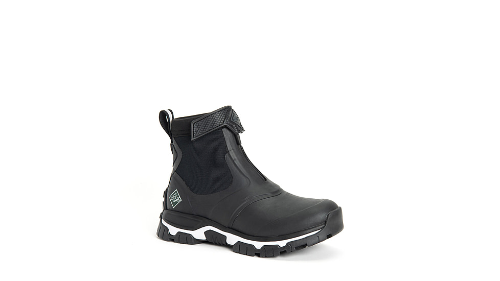 Muck Boots Apex Zip Mid Boots - Womens, Black/White, 10, AXWZ-000-BLK-100