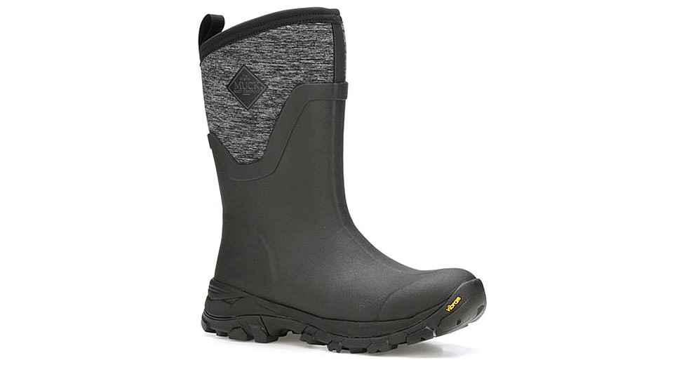 Muck Boots Arctic Ice Grip A.T. Mid Boots - Women's, Black/Jersey Heather, 9, ASVMA-100-BLK-090
