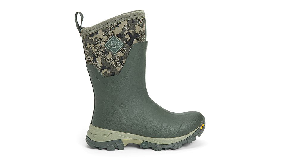 Muck Boots Arctic Ice Grip A.T. Mid Boots - Womens, Moss w/ Camo, 6, ASVMA-300-CAM-060