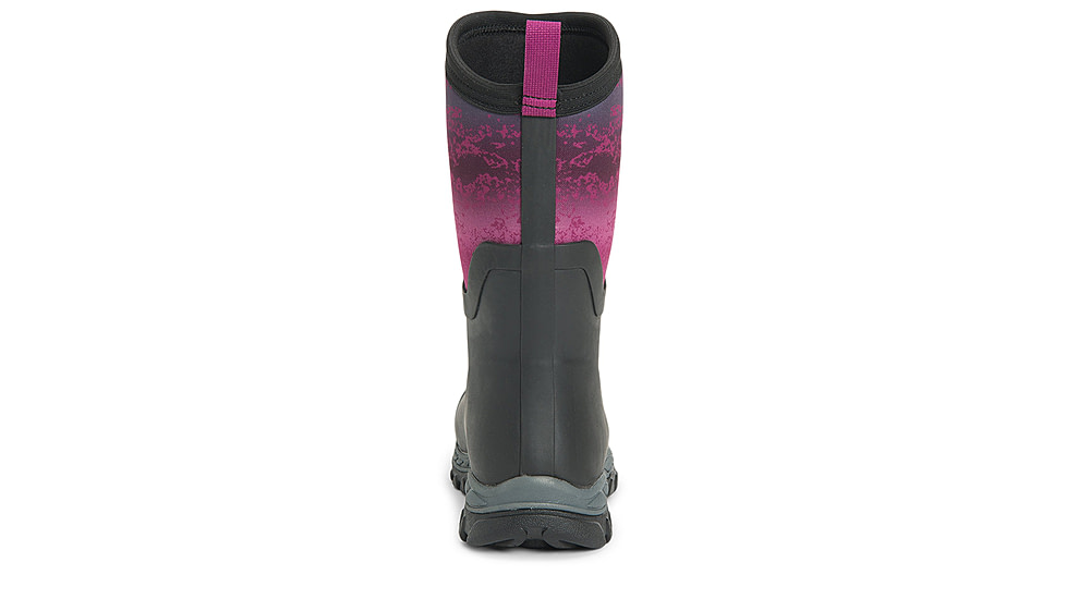 Muck Boots Arctic Sport II Mid Boots - Womens, Black/Magenta Digi Fade Print, 10, AS2M-004-BLK-100