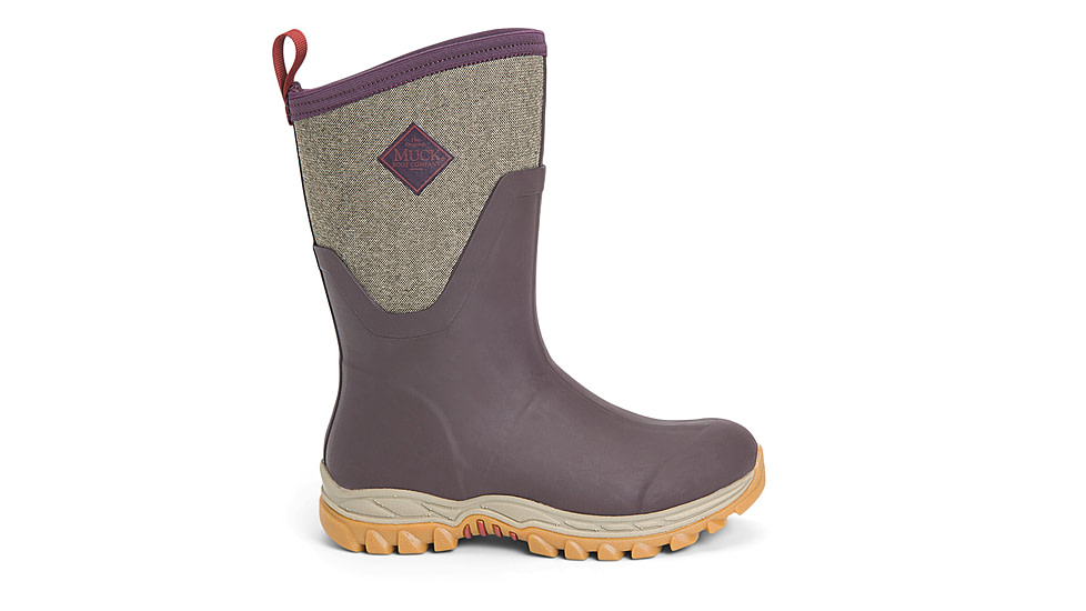 Muck Boots Arctic Sport II Mid Boots - Women's, Wine tasting/Herringbone, 5, AS2M-6TW-RED-050