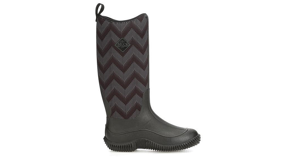 Muck Boots Hale Multi-Season Boot - Womens, Black/Black Chevron, 11, HAW-1WAV-BLK-110