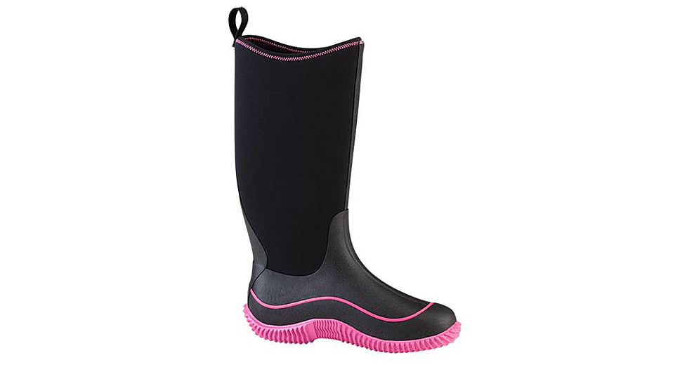 Muck Boots Hale Multi-Season Boot - Womens, Black/Hot Pink, 5, HAW-404-PNK-050