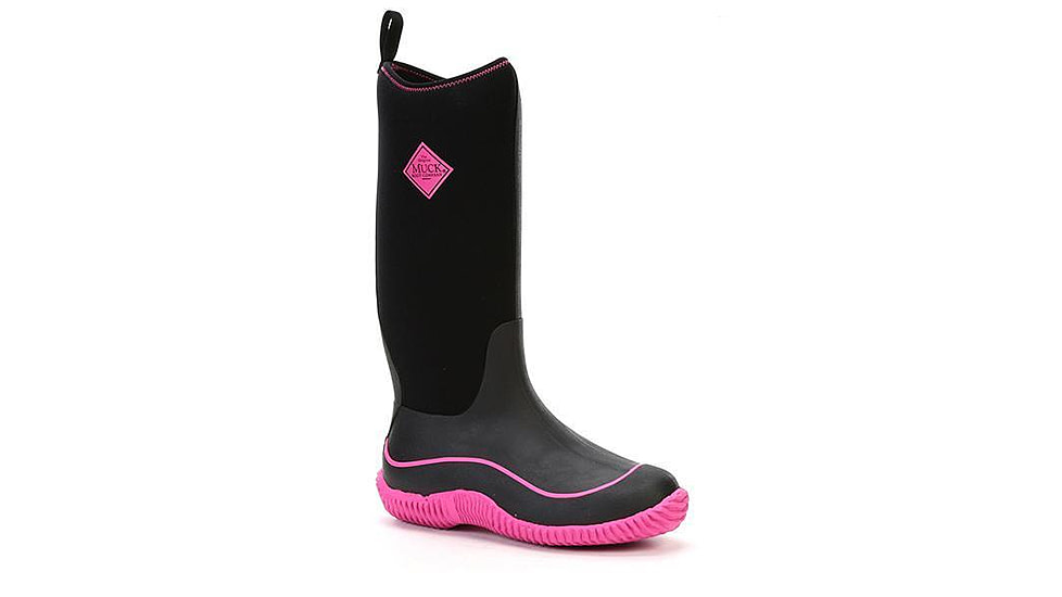 Muck Boots Hale Multi-Season Boot - Women's, Black/Hot Pink, 5, HAW-404-PNK-050