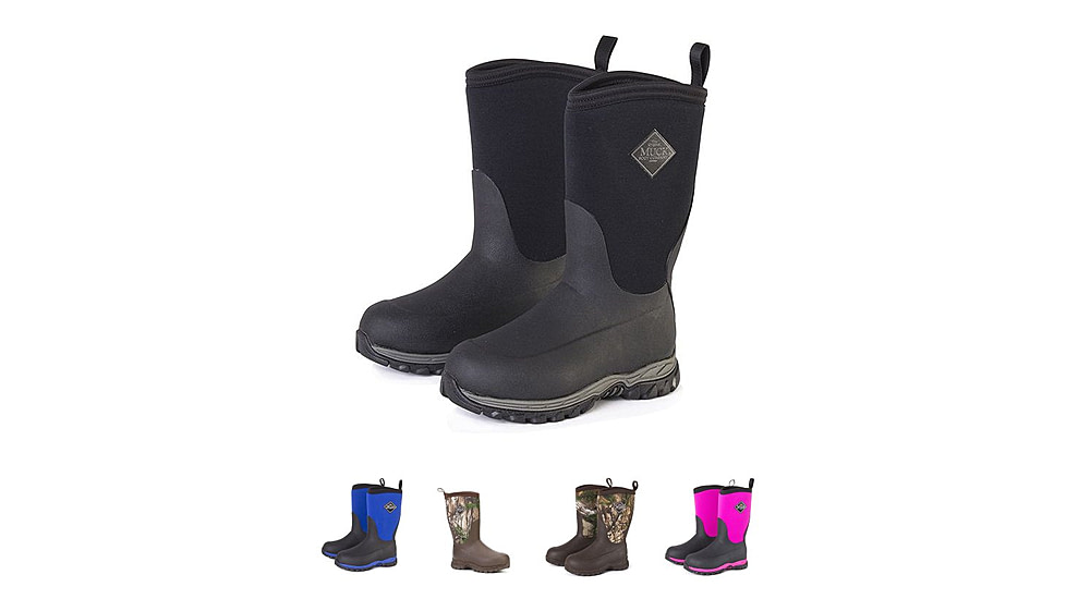 Muck Boots Kids Rugged Ii Kids Performance Outdoor Sport, Black/Black, Black/Blue, Brown Realtree Xtra, Brown/Realtree Xtra, Pink/Black