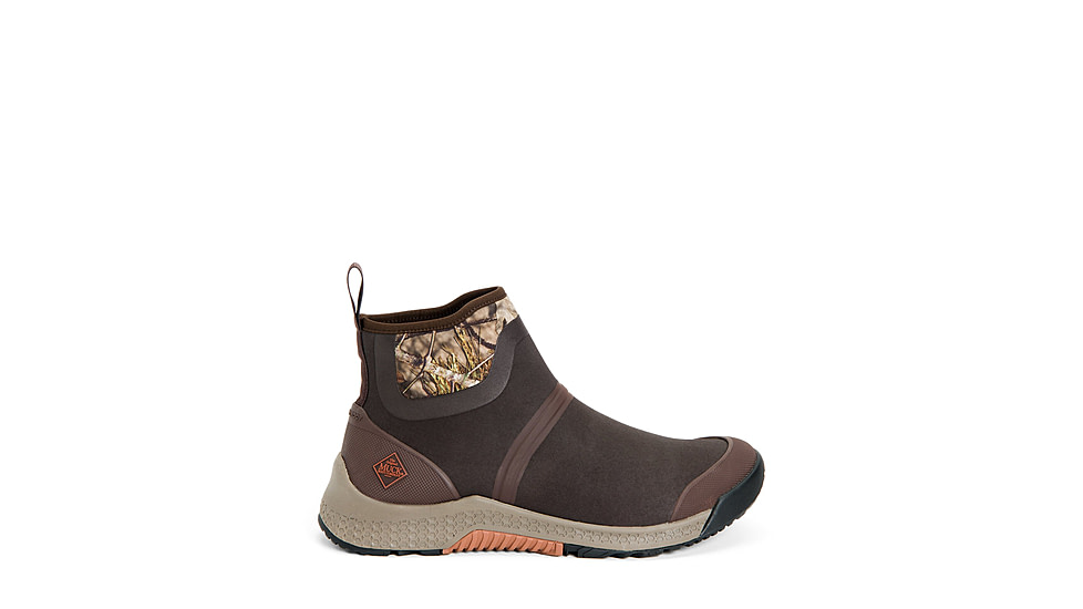 Muck Boots Outscape Chelsea Boot - Mens, Brown/Mossy Oak Break Up Country, 7.5, OSC-MOBU-CAM-075