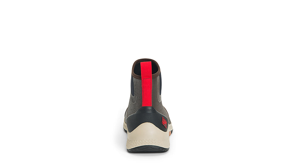 Muck Boots Outscape Chelsea Boot - Mens, Coffee Bean/Crockery/Black/Ribbon Red, 9, OSC-900-BRN-090