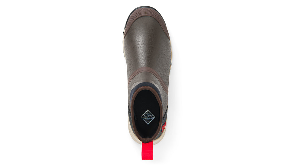 Muck Boots Outscape Chelsea Boot - Mens, Coffee Bean/Crockery/Black/Ribbon Red, 9, OSC-900-BRN-090