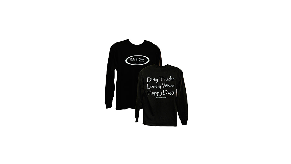 Mud River Long Sleeve T-shirts - Small Black MRLS-SBL