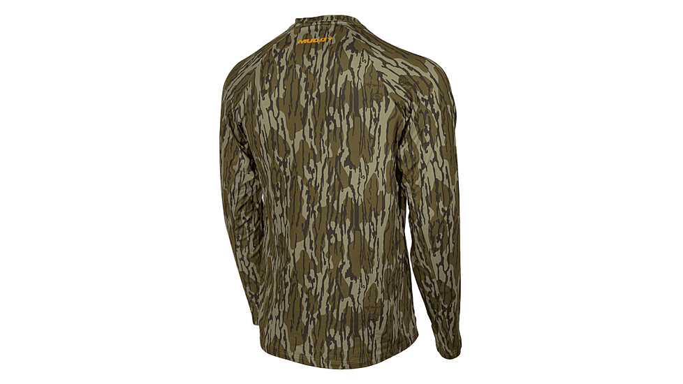 Muddy TRX Base Layer Crew Top - Mens, Mossy Oak Bottomland, LARGE, MUD-BL-CRW-MOB-L