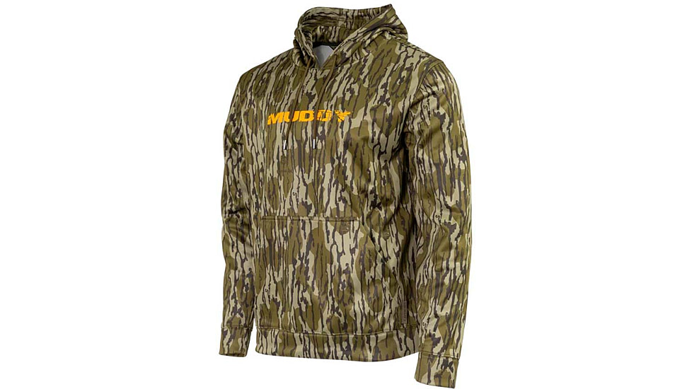 Muddy TRX Performance Hoodie - Men's, Mossy Oak Bottomlands Camo, 2XL, MUD-MW-PHD-MOBL-2X