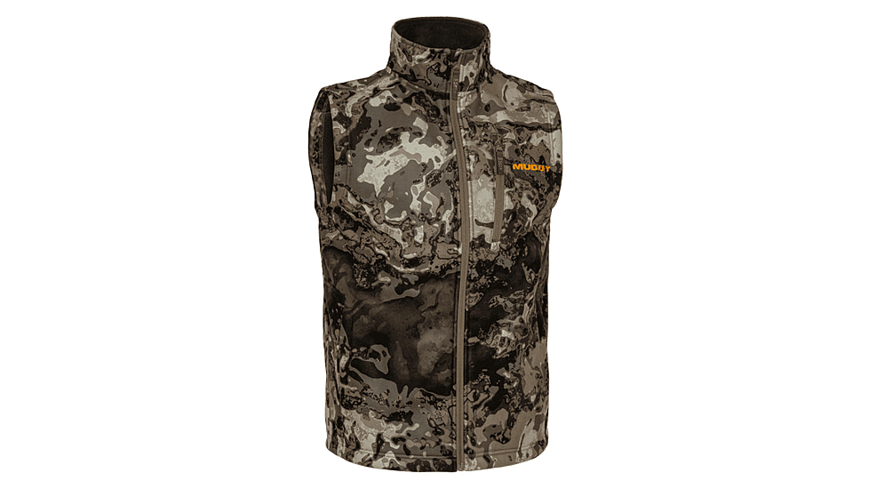 Muddy TRX Softshell Vest - Mens, Veil Canyon Grey, 2X, MUD-WDP-VEST-VCG-2X