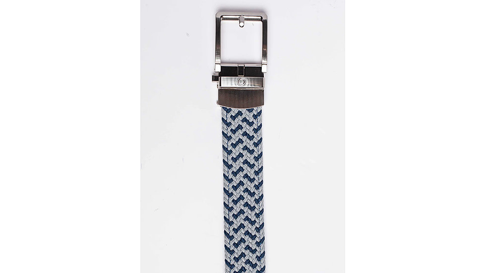Nexbelt Braided Belt, Navy/Grey, Up to 50&quot; Waist, PCD5068