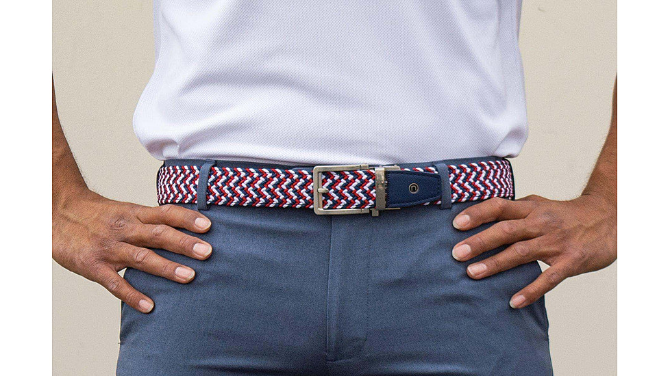 Nexbelt Braided Belt, Red/White/Blue, PCD8087