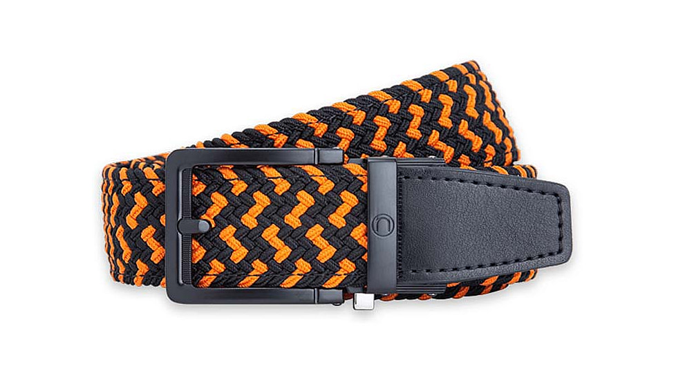Nexbelt Braided Golf Belt, Orange,Black, PCD0384