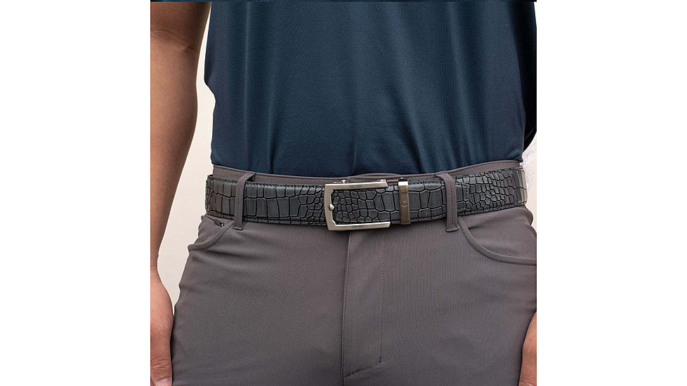 Nexbelt Crocodile Belt, Dark Grey, PCR9169