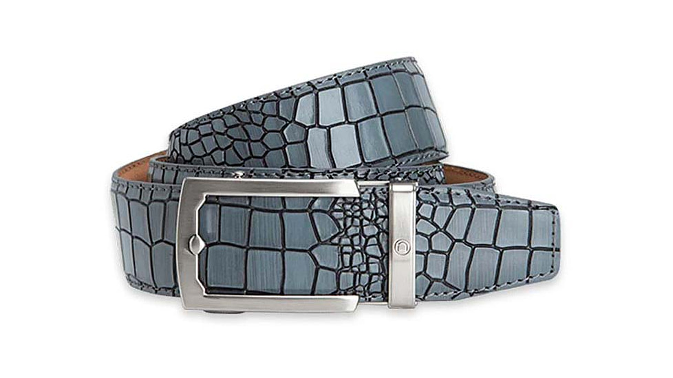 Nexbelt Crocodile Belt, Dark Grey, PCR9169