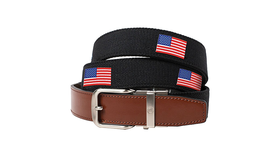 Nexbelt Embroidered USA Belt, Black, Up to 50&quot; Waist, CEP2265