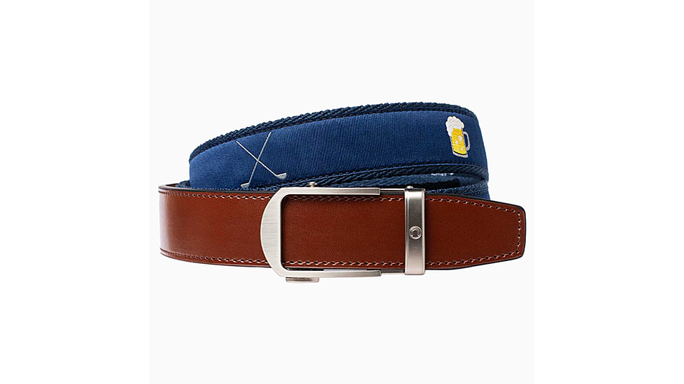 Nexbelt Hampton Belt, Tan/Blue, Up to 50 Waist, PCM2302