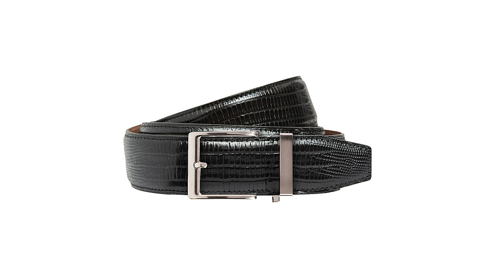 Nexbelt Lizard Belt, Black, Up to 50&quot; Waist, PCU1251