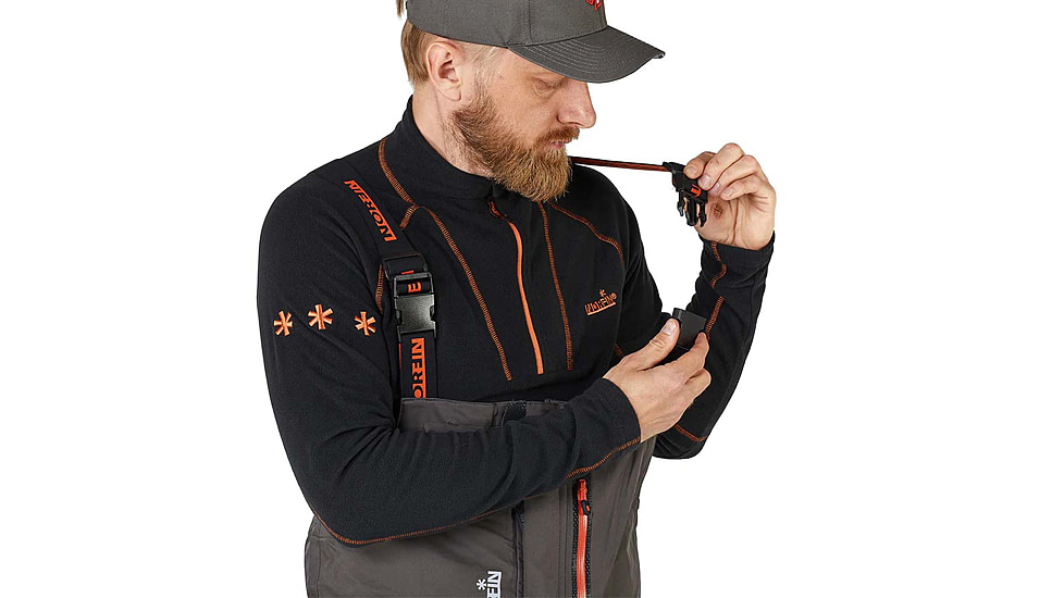 Norfin Pro Dry 3 Rain Bibs - Men's, Brown Black, 2XL, 514705-XXL