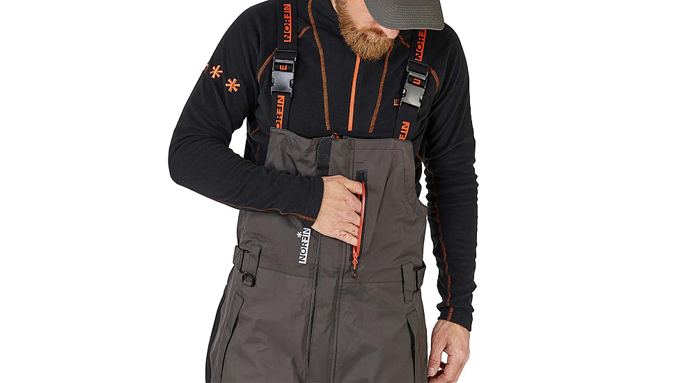 Norfin Pro Dry 3 Rain Bibs - Men's, Brown Black, 2XL, 514705-XXL