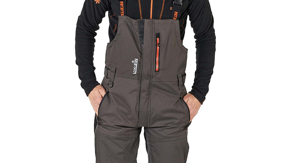 Norfin Pro Dry 3 Rain Bibs - Men's, Brown Black, 2XL, 514705-XXL