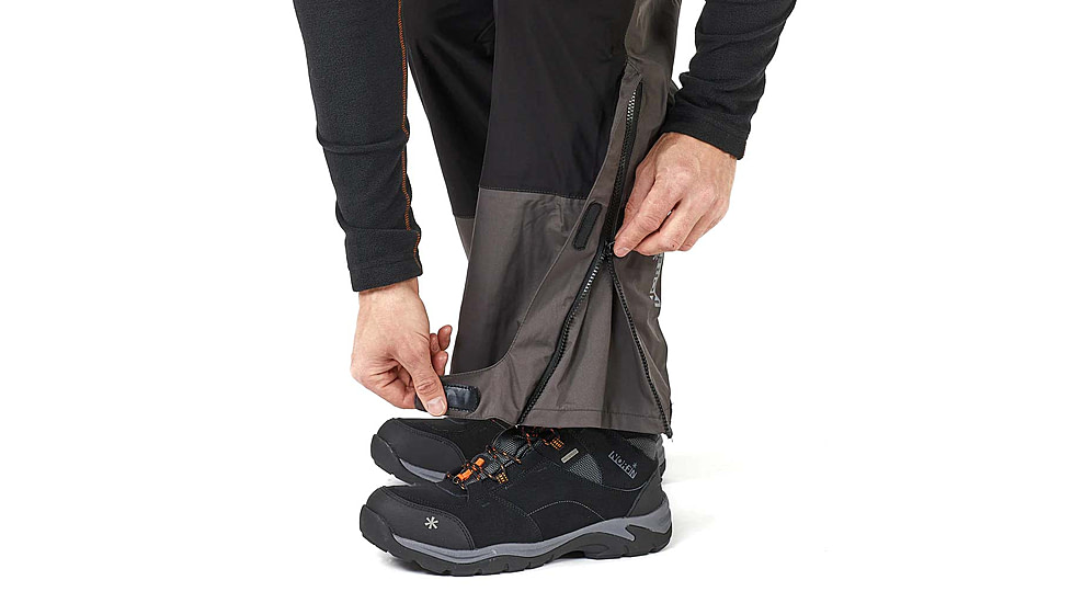 Norfin Pro Dry 3 Rain Bibs - Men's, Brown Black, 2XL, 514705-XXL