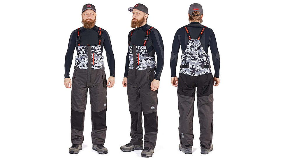 Norfin Pro Dry 3 Rain Bibs - Men's, Camo, Medium, 514902-M