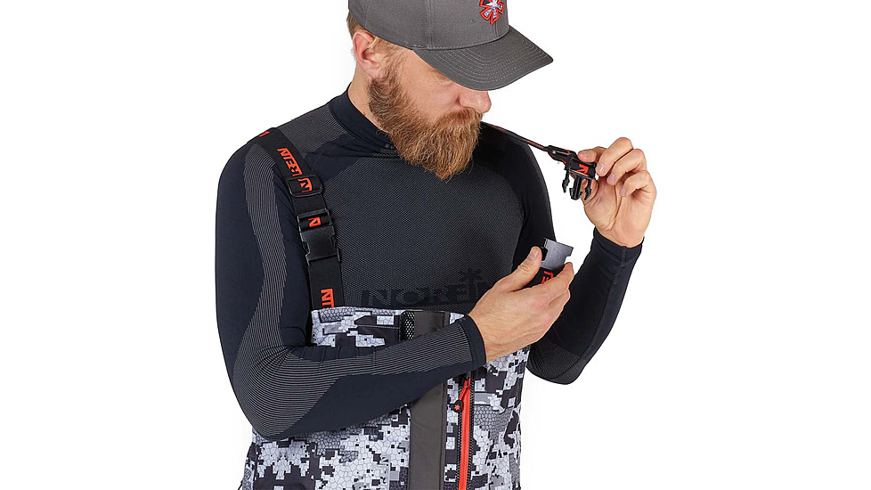 Norfin Pro Dry 3 Rain Bibs - Men's, Camo, Medium, 514902-M