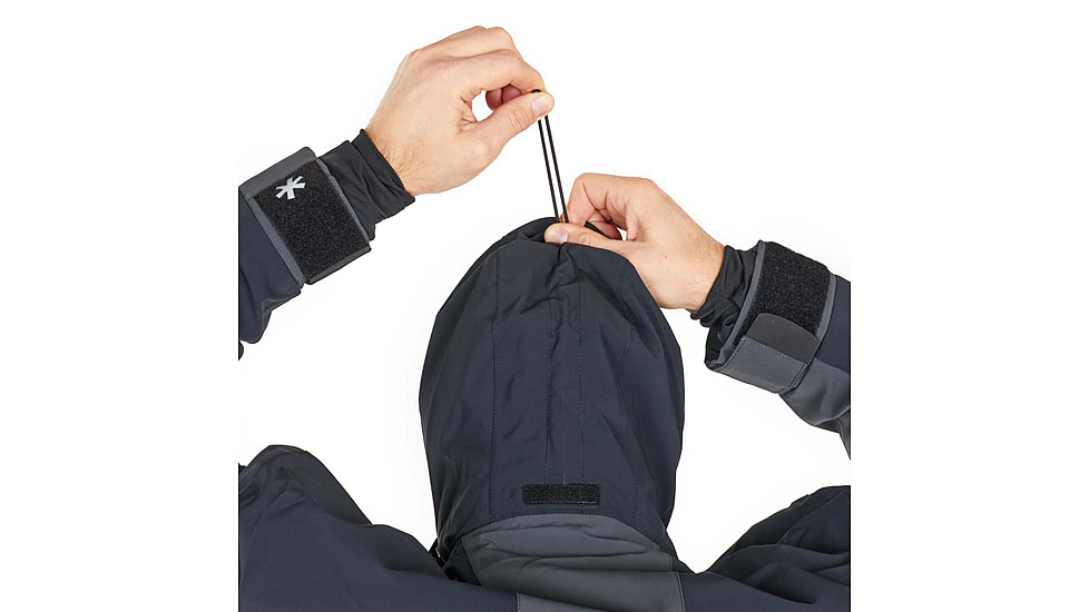 Norfin Rebel Pro Insulated Gray Rain Jacket - Men's, Gray, Medium, 596002-M