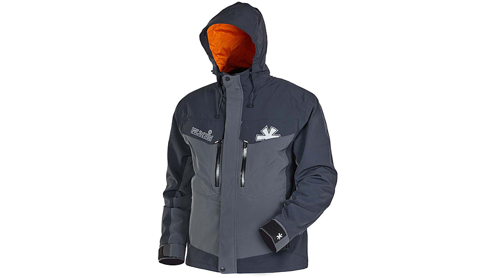 Norfin Rebel Pro Insulated Gray Rain Jacket - Men's, Gray, Medium, 596002-M