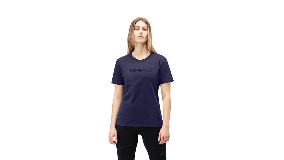 Norrona /29 Cotton Norrna Viking T-Shirt - Womens, Indigo Night, Medium, 3424-21-2295-M