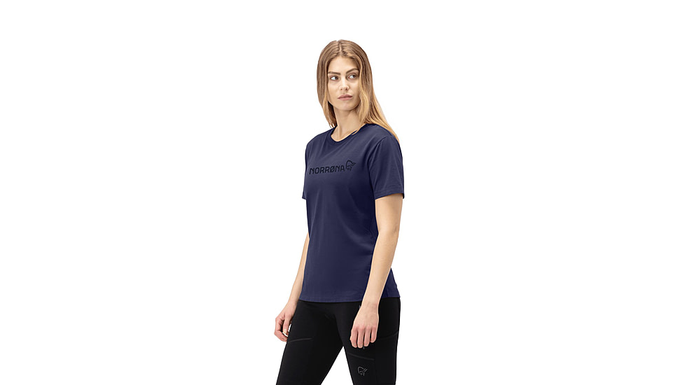 Norrona /29 Cotton Norrna Viking T-Shirt - Womens, Indigo Night, Medium, 3424-21-2295-M
