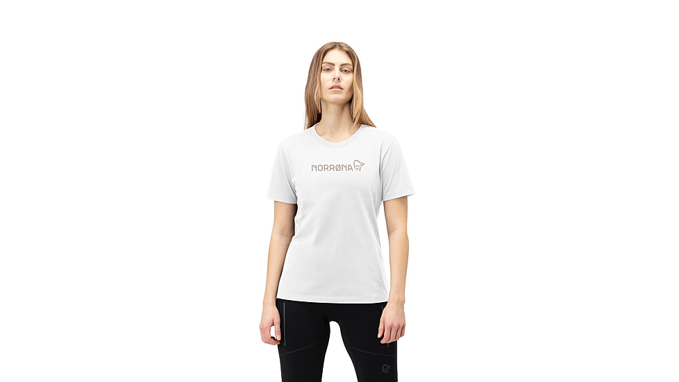 Norrona /29 Cotton Norrna Viking T-Shirt - Womens, Pure White, Large, 3424-21-9000-L