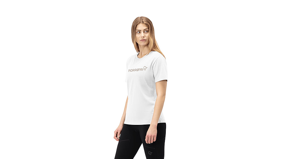 Norrona /29 Cotton Norrna Viking T-Shirt - Womens, Pure White, Large, 3424-21-9000-L