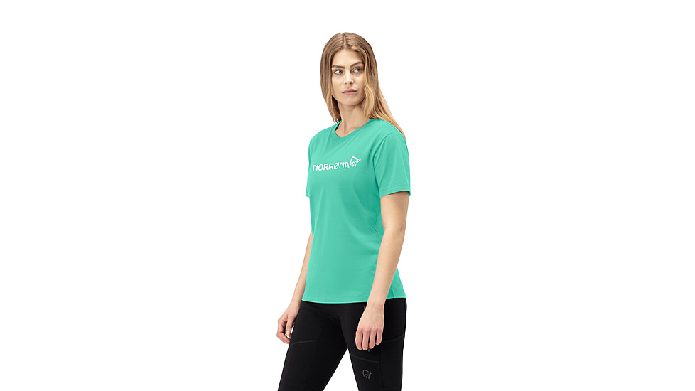 Norrona /29 Cotton Norrna Viking T-Shirt - Womens, Winter Green, Extra Small, 3424-21-3009-XS