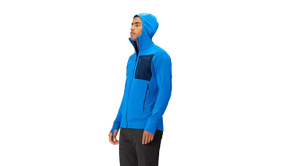 Norrona Falketind Power Grid Hooded Jacket - Mens, Skydiver, Medium, 1810-23-2336-M