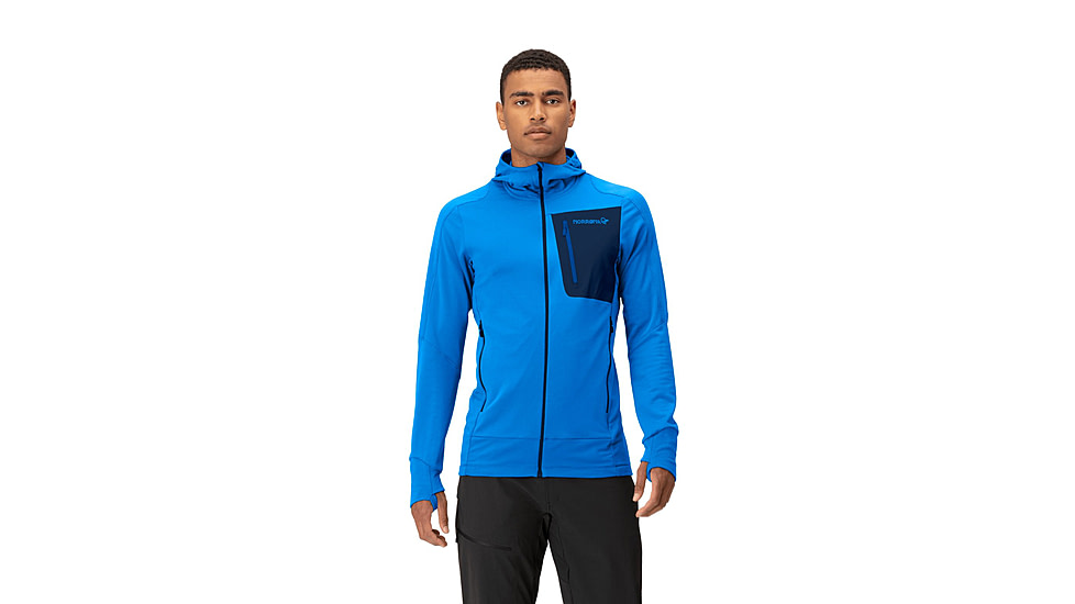 Norrona Falketind Power Grid Hooded Jacket - Mens, Skydiver, Medium, 1810-23-2336-M