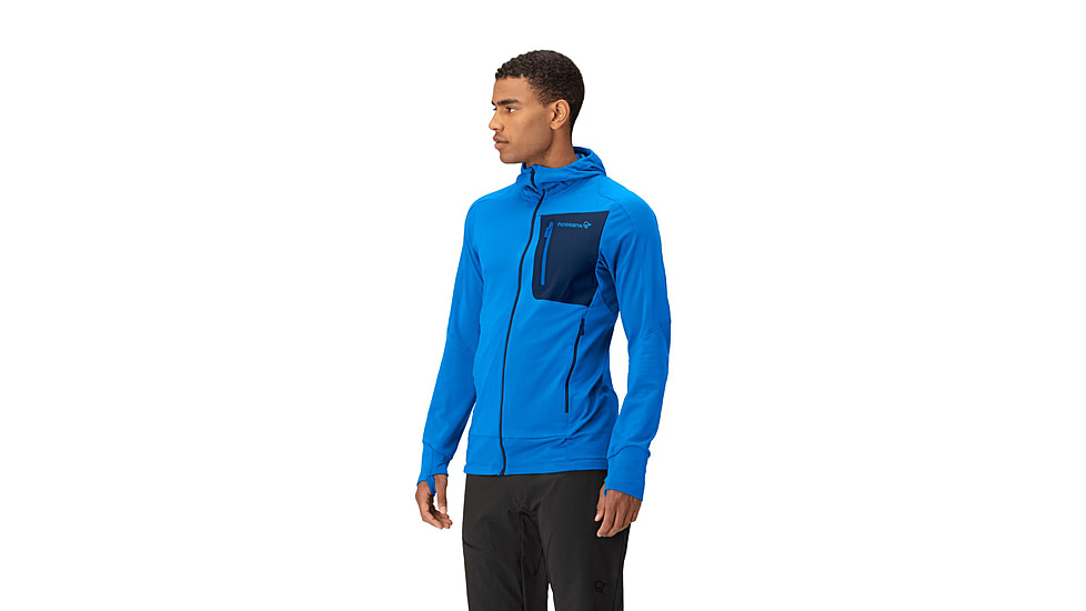 Norrona Falketind Power Grid Hooded Jacket - Mens, Skydiver, Medium, 1810-23-2336-M